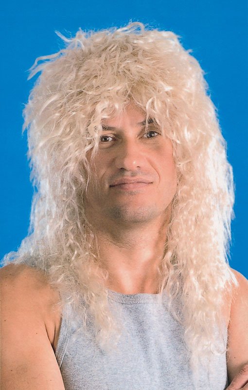 Blonde rock star wig BW562