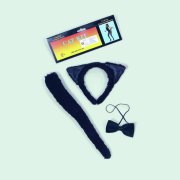 Cat kit (ears,tail & bow tie)