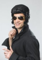 Elvis wig with large sideburns BW580