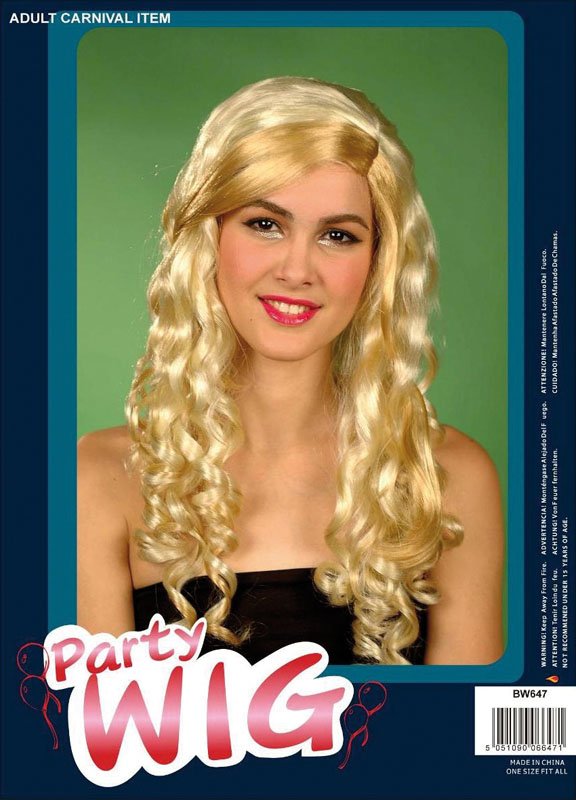 Ringlet wig 2 tone blonde