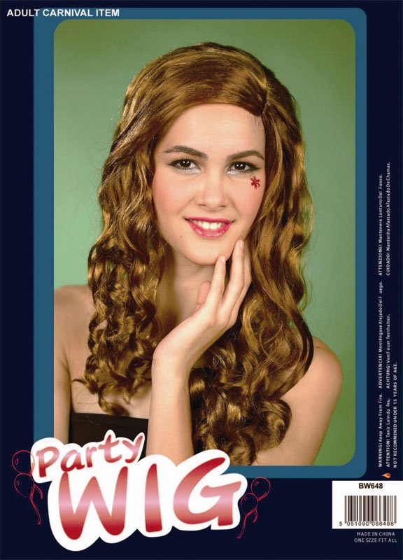 Ringlet wig 2 tone brown BW648