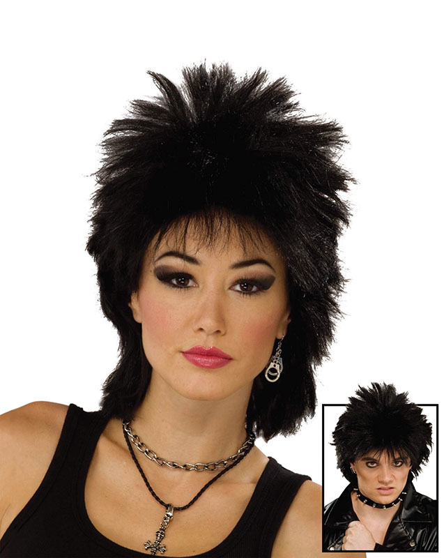 This wig is ideal with the tattooed biker, tattooed girl and punk