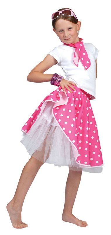 Rock n' roll skirt pink kids CC760C