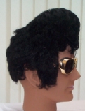 Teddyboy wig rubber base with hair BW125
