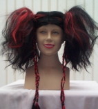 Rebel wig red/black BW499