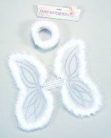 White marabue wings
